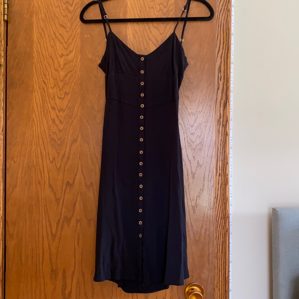 Black spaghetti strap dress